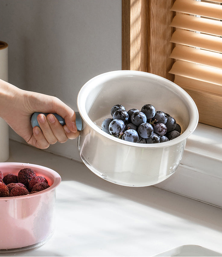 2-Piece Small Colander Set, Perfect for Washing Fruits and Vegetables, BPA-Free