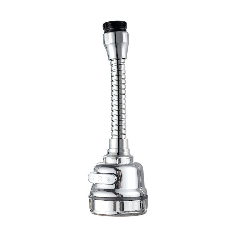 360-degree rotatable connection nozzles for faucets, ABS, or metal