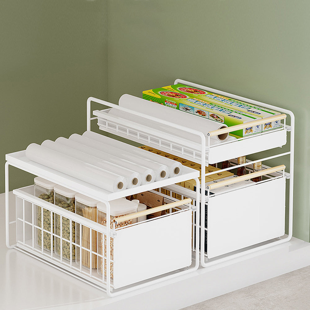 Contemporary Dual Storage Cart Organiser