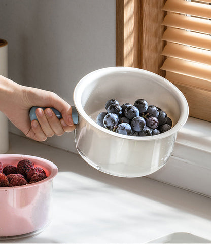 2-Piece Small Colander Set, Perfect for Washing Fruits and Vegetables, BPA-Free