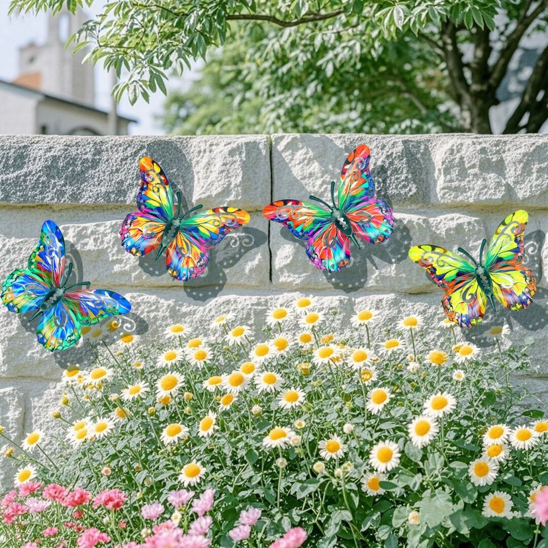 🔥2026 Summer Hot Sale 49% OFF-🦋4Pcs Butterfly Metal Wall Decor