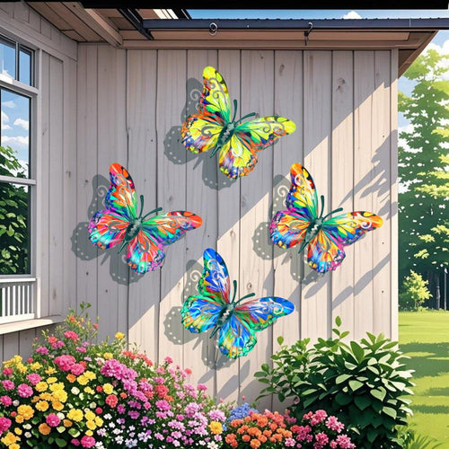 🔥2026 Summer Hot Sale 49% OFF-🦋4Pcs Butterfly Metal Wall Decor