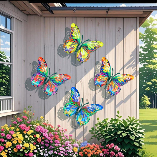🔥2026 Summer Hot Sale 49% OFF-🦋4Pcs Butterfly Metal Wall Decor