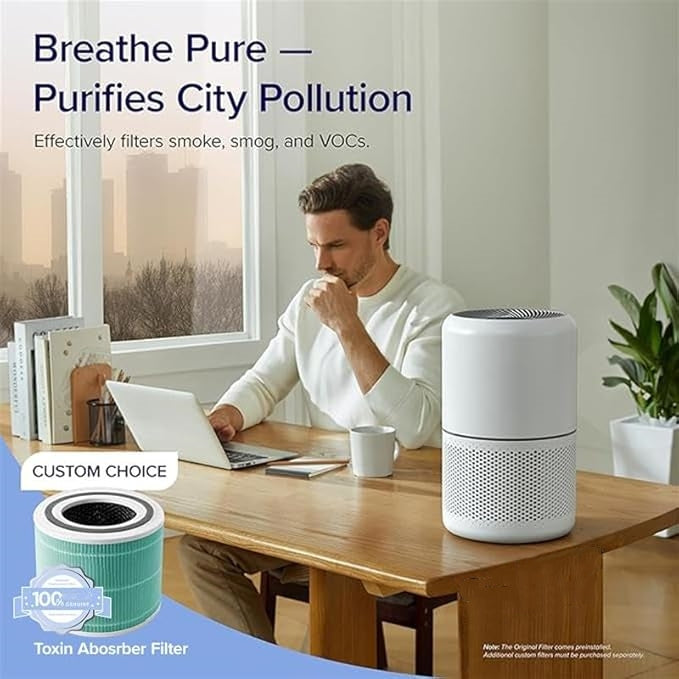 Household air purifier touch-type odor removal smoke and dust air freshener