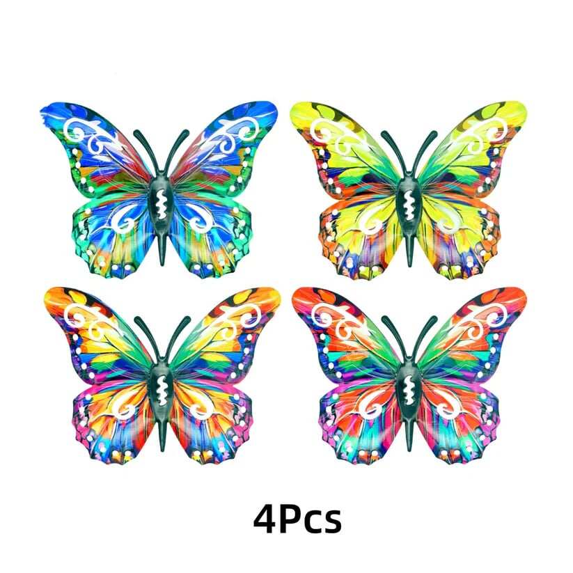 🔥2026 Summer Hot Sale 49% OFF-🦋4Pcs Butterfly Metal Wall Decor