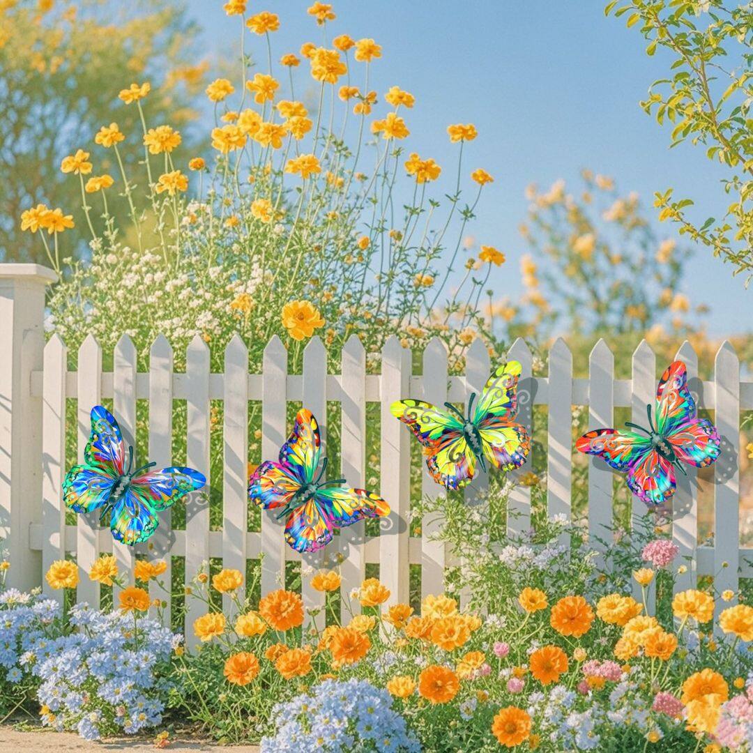 🔥2026 Summer Hot Sale 49% OFF-🦋4Pcs Butterfly Metal Wall Decor