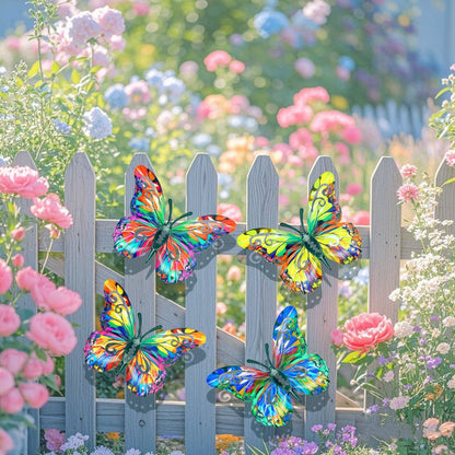 🔥2026 Summer Hot Sale 49% OFF-🦋4Pcs Butterfly Metal Wall Decor