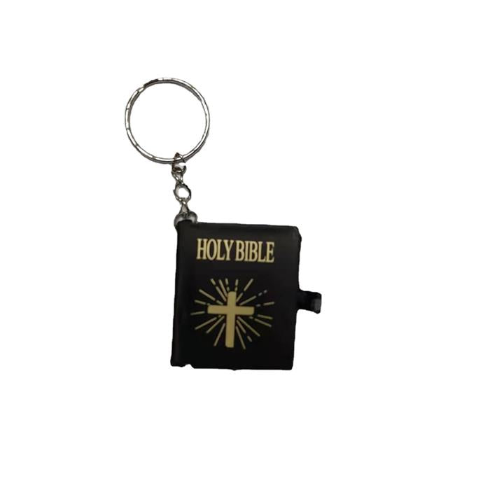 1:12 Mini Bible Cross Keychain